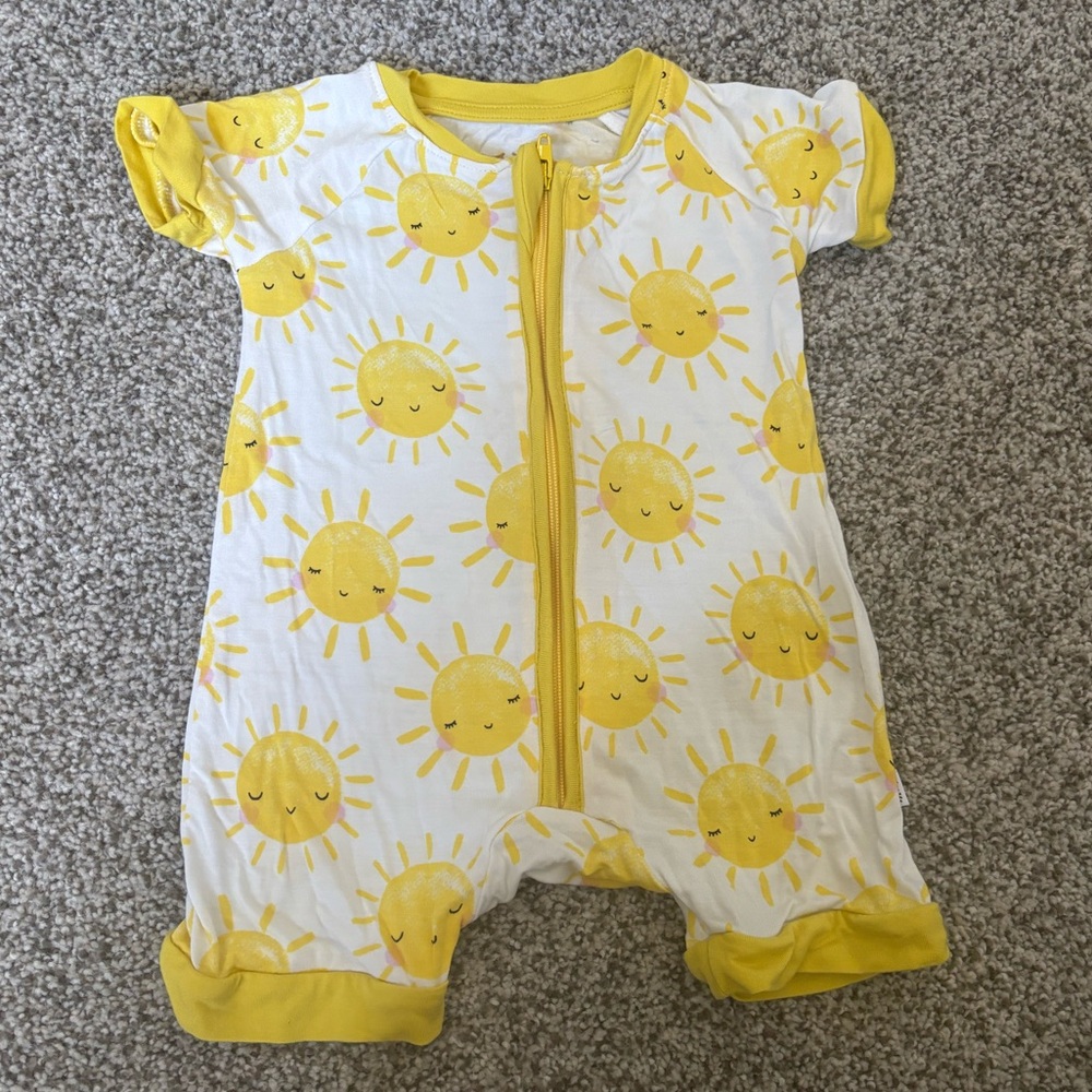 Little sleepies shorts onesie